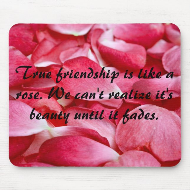 Mousemat horizontal - Rosen-Blumenblatt Frienship Mousepad (Vorne)