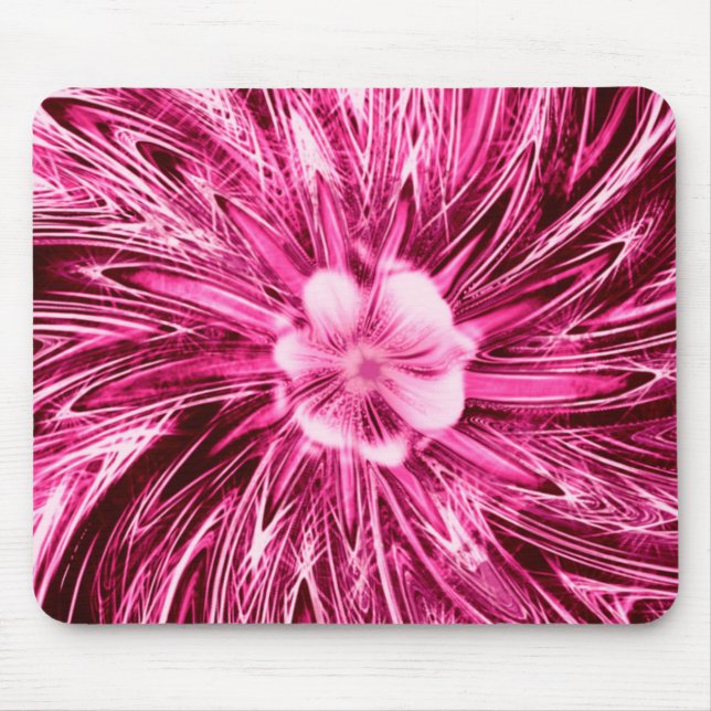 Mousepad Abstrakt Lines Lila Blume (Vorne)