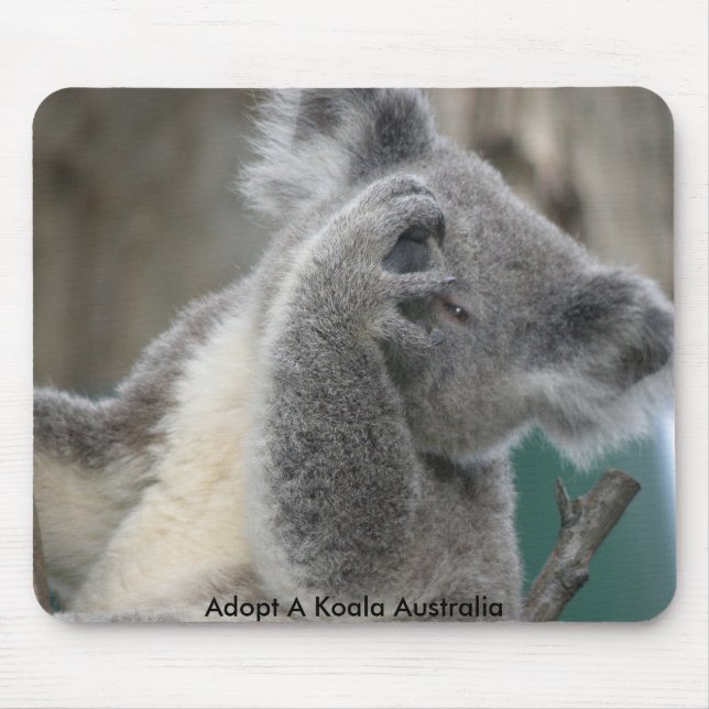 Mousepad Adoptierte eine Koala Australia Paw (Vorne)