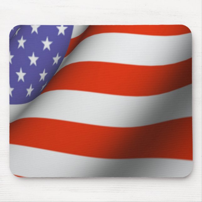 Mousepad - amerikanische Flagge (Vorne)