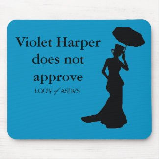 Mousepad, aquamarines Blau - violettes HarpeDoes Mousepad