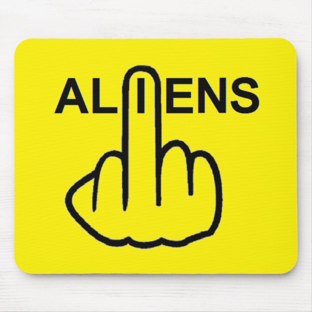 Mousepad-Außerirdischen Gedreht Mousepad (Vorne)
