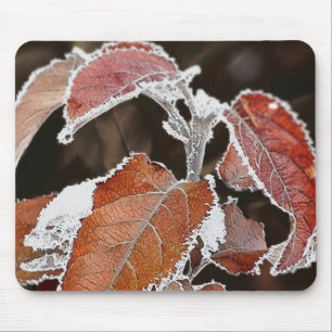 Mousepad Brown Frozen-Blätter