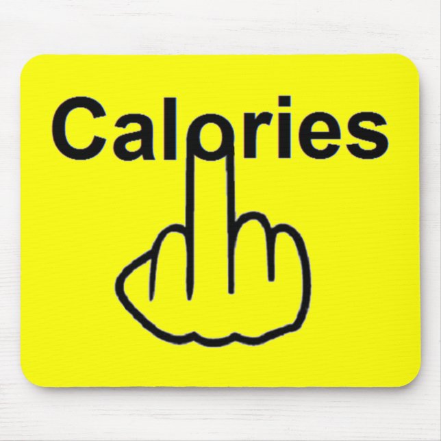 Mousepad Calories Gedreht (Vorne)