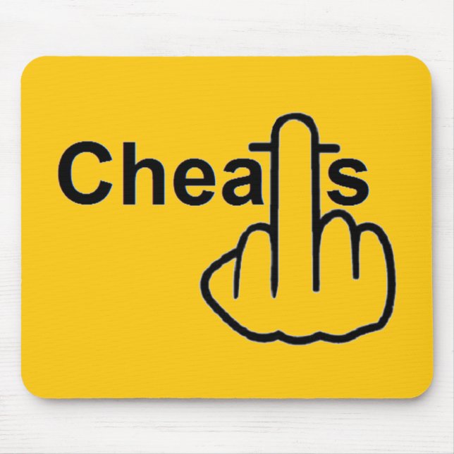 Mousepad Cheats Gedreht (Vorne)