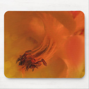 Mousepad Columbine Blume Edited Orange