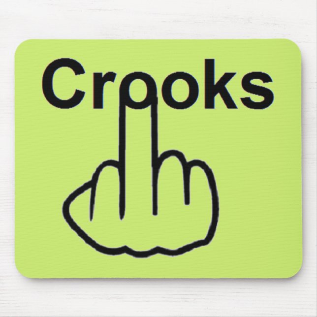 Mousepad Crooks Gedreht (Vorne)