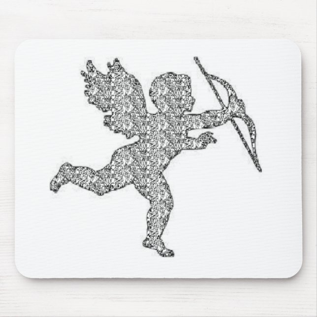 Mousepad Cupid Silver (Vorne)