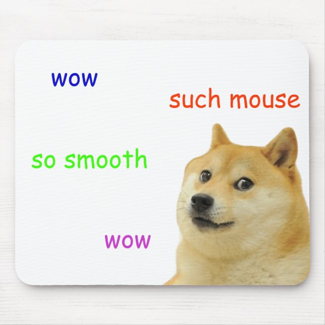 mousepad de tapis de souris de doge de shibe (Devant)