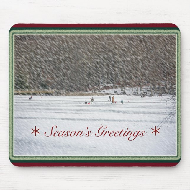 Mousepad der Eisfischsaison (Vorne)