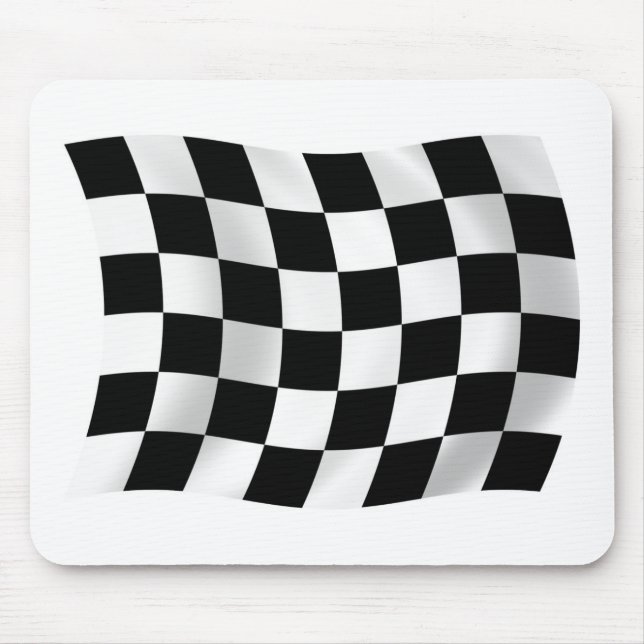 Mousepad der kontrollierten Racefahne (Vorne)