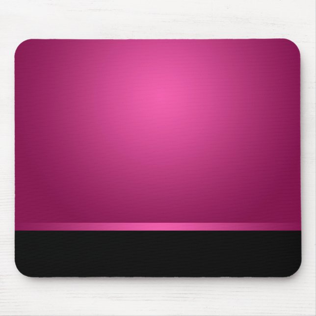 Mousepad dunkles Pink u. Schwarzes Mousemat (Vorne)