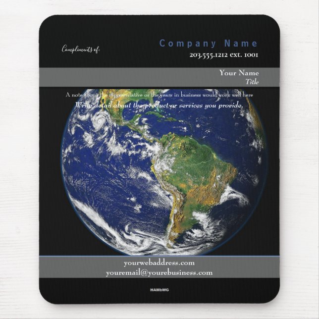 Mousepad Earth Theme - HAMbyWG (Vorne)