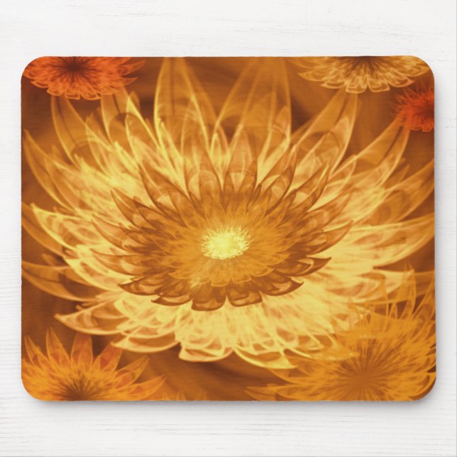 Mousepad Fantasy Blume gelb (Vorne)