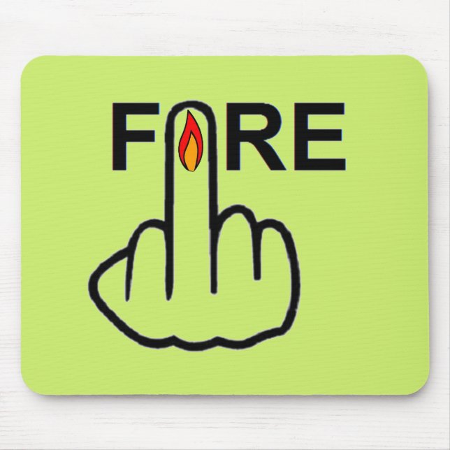 Mousepad Fire Gedreht (Vorne)