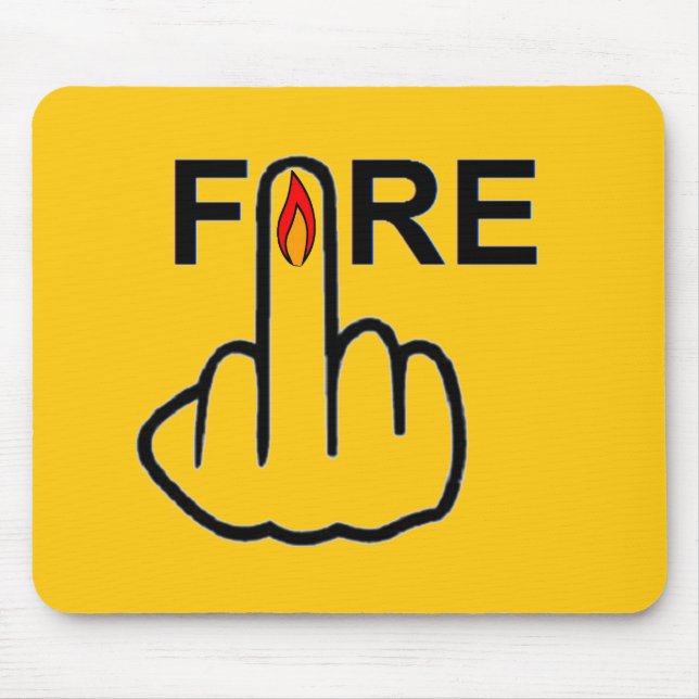 Mousepad Fire Gedreht (Vorne)