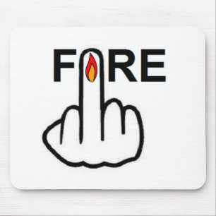 Mousepad Fire Gedreht