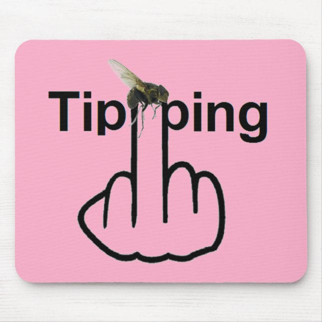 Mousepad Fly Tipping Gedreht (Vorne)
