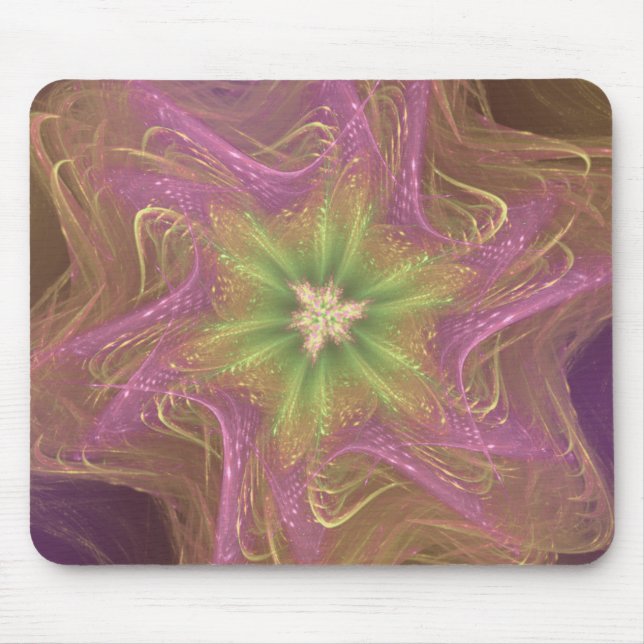 Mousepad Fraktal Light Lila Palette (Vorne)