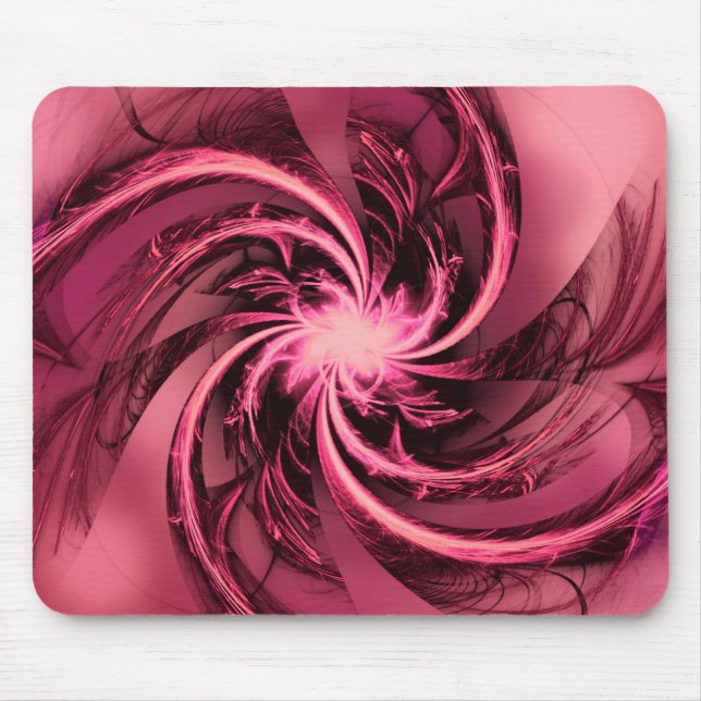 Mousepad-Fraktal Lila geflockt Mousepad (Vorne)