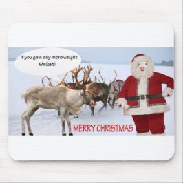 Mousepad. Fröhliche Weihnachten. Santa Schwein Rud Mousepad