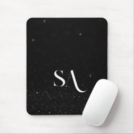 Mousepad für Schwarzen Glitzer mit benutzerdefinie