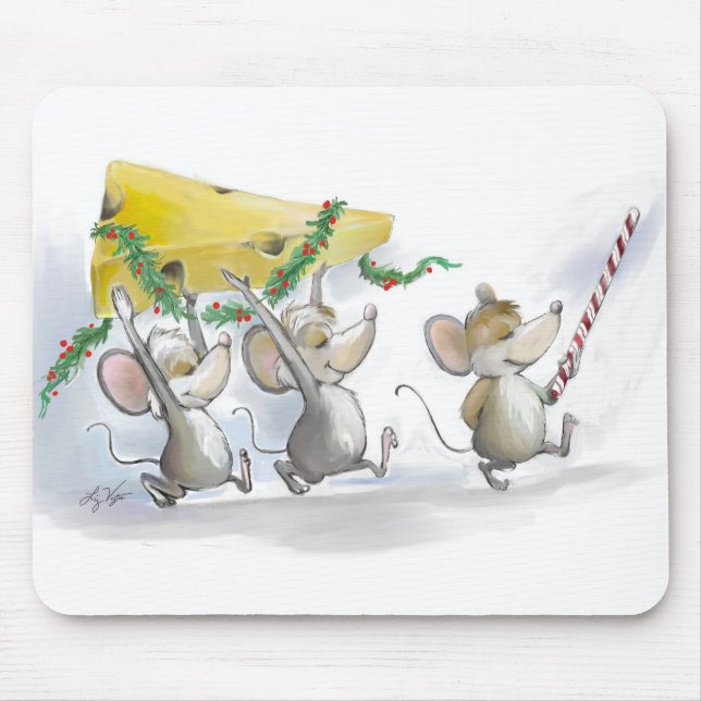 Mousepad für Weihnachtskäser (Vorne)