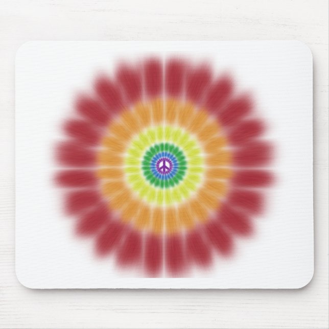 Mousepad, Gefärbte Krawatte Peace Rainbow Explosio Mousepad (Vorne)