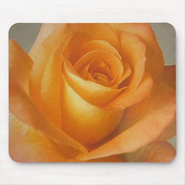 Mousepad gelb-orangee Rosen-Blume auf (Vorne)