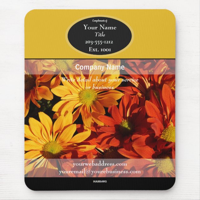 Mousepad-Gelbe Sonnenblume - HAMbyWG Mousepad (Vorne)