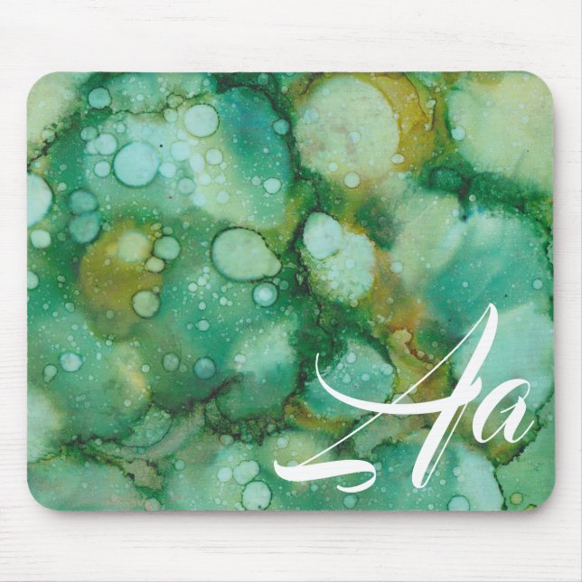 Mousepad "Gold Dusted Blume Inkblot" (Vorne)