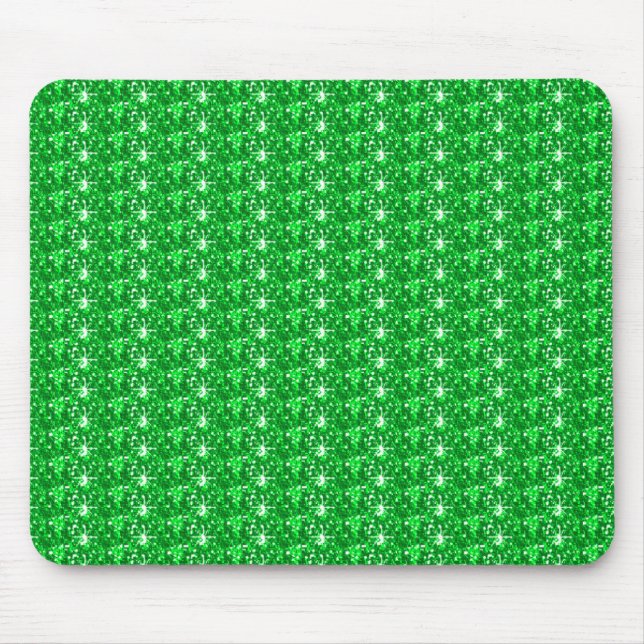 Mousepad Green Glitzer (Vorne)
