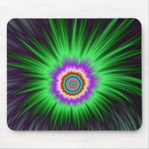Mousepad Green Star Burst