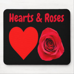 Mousepad Hearts & Rose