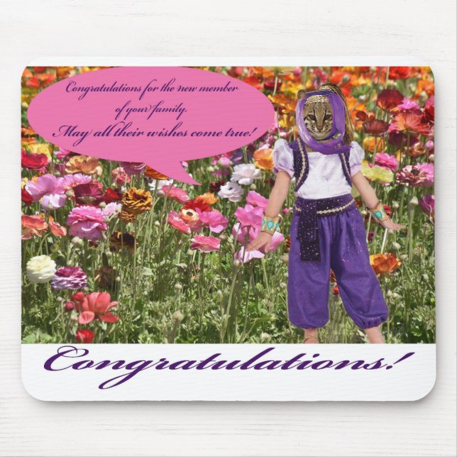 Mousepad. Herzlichen Glückwunsch. Mousepad (Vorne)