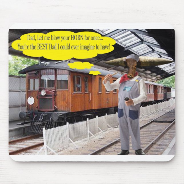 Mousepad. Herzlichen Glückwunsch Vatertag. Kuh/Dir Mousepad (Vorne)