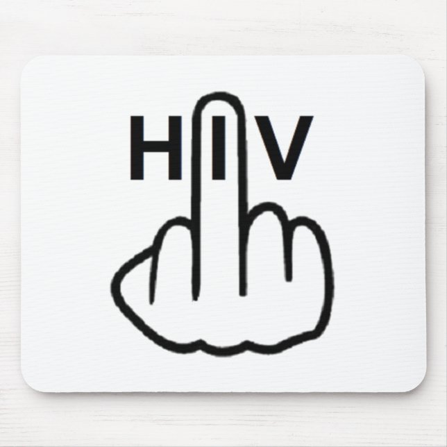 Mousepad HIV Gedreht (Vorne)