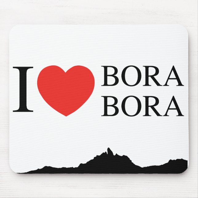 Mousepad I LIEBE BORA BORA (Vorne)