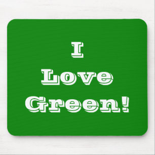 Mousepad I Liebe Green