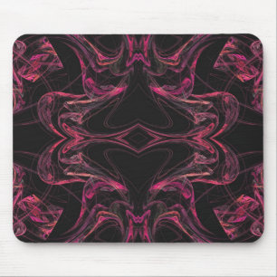 Mousepad in Schwarz/Rosa Fraktal
