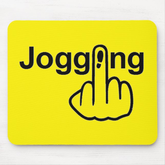 Mousepad Joggen Gedreht (Vorne)
