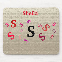 Mousepad - Jumbled Letters with Name