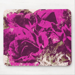 Mousepad Lila Rose Wasserfarbe