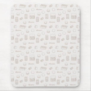 Mousepad Macaron Line Art