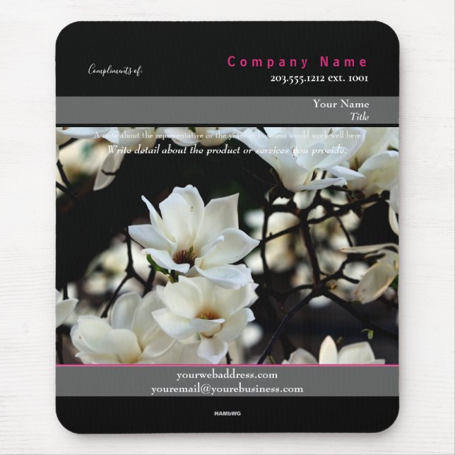 Mousepad Magnolia Theme - HAMbyWG (Vorne)
