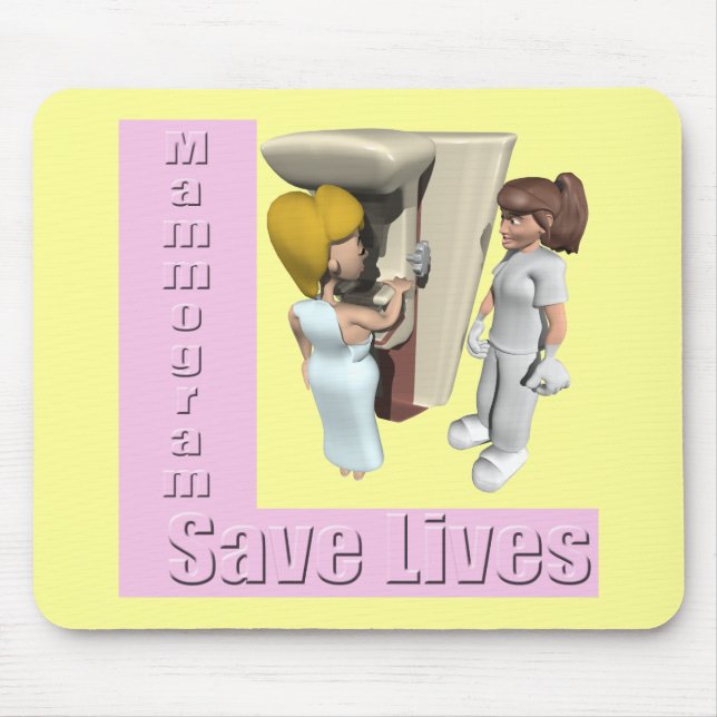 Mousepad - Mammogramm-Brustkrebs (Vorne)