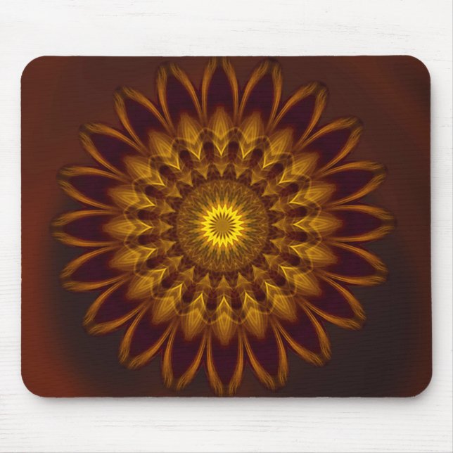 Mousepad Mandala Muster Earth Colors (Vorne)
