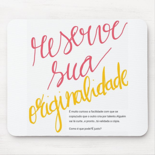 Mousepad Minaguidores  (Vorne)