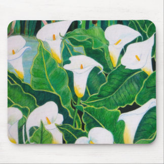 Mousepad mit Callalilien