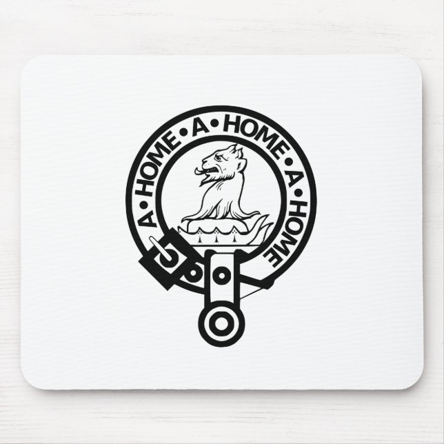 Mousepad mit Clan-Zuhause-Wappen (Vorne)